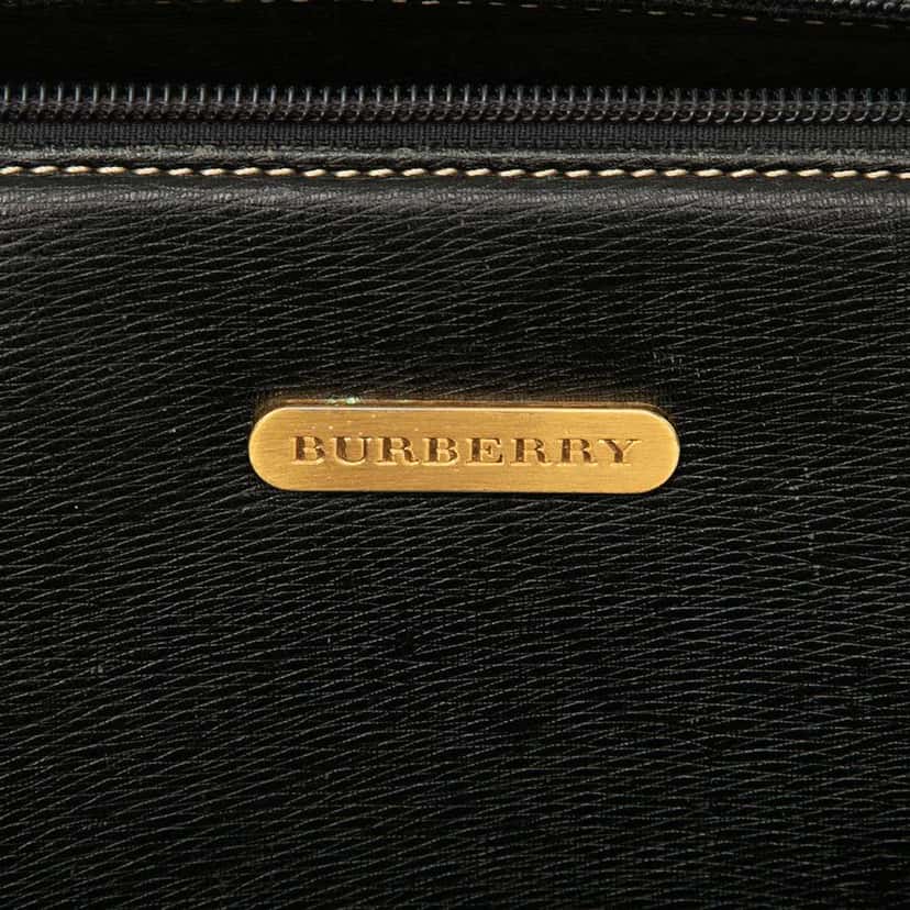 Burberry Leather Handbag Black Leather Good condition - Box View