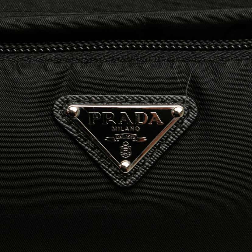 Prada Tessuto Clutch Black Good condition - Box View