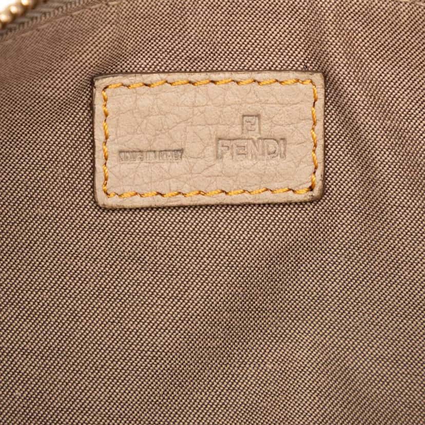 Fendi Zucchino Canvas Triple Strap Pochette Shoulder Bag Brown Canvas Good condition - Box View
