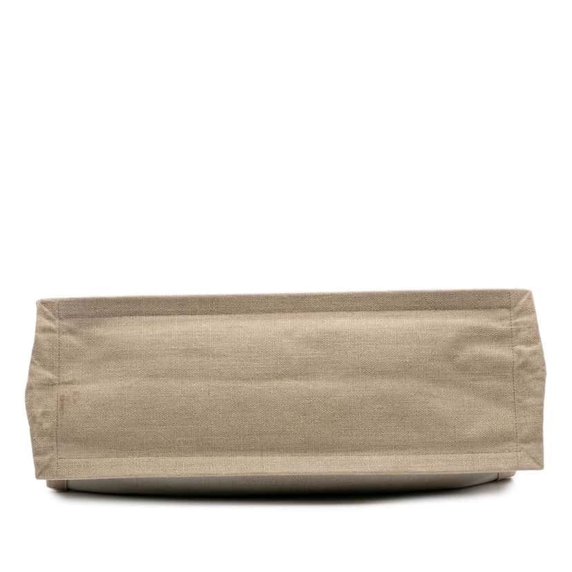 Saint Laurent Canvas Rive Gauche Tote Brown Canvas Good condition - Inside View