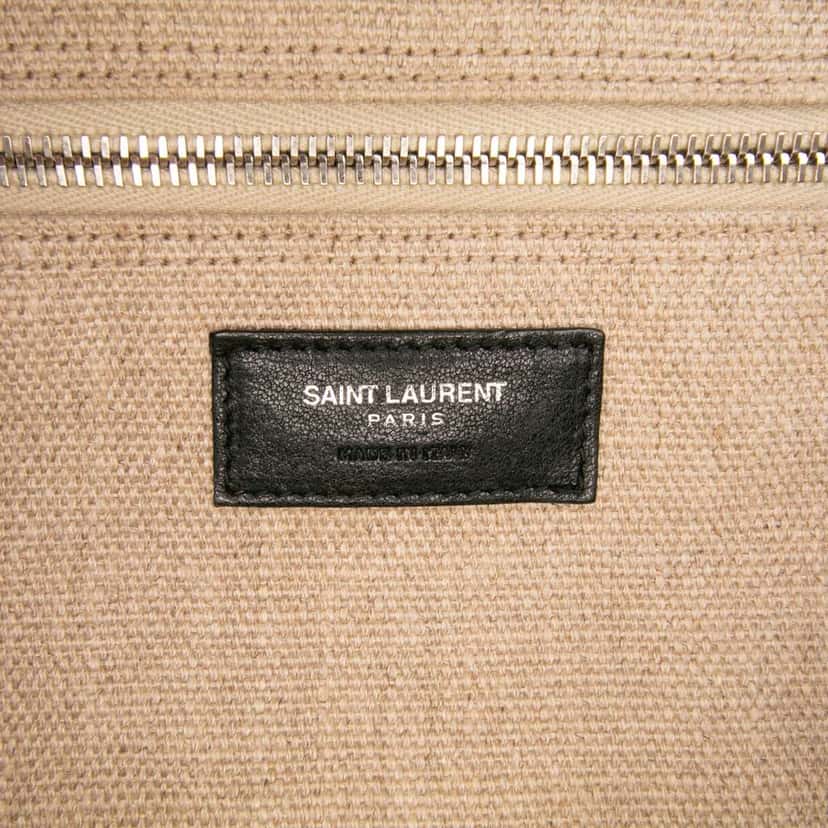 Saint Laurent Canvas Rive Gauche Tote Brown Canvas Good condition - Box View