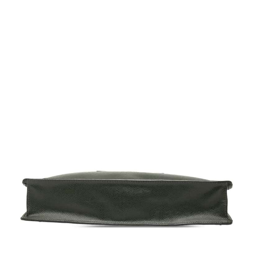 Louis Vuitton Taiga Porte Documents Angara Green Leather Good condition - Inside View