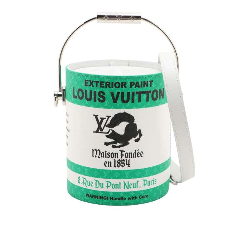 Louis Vuitton Monogram Paint Can Green Good condition - Front View