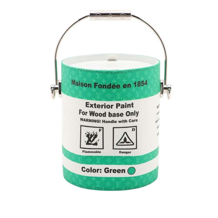 Louis Vuitton Monogram Paint Can Green Good condition - Back View
