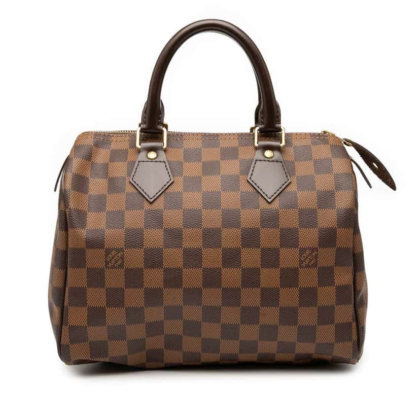 Louis Vuitton Damier Ebene Speedy 25 Brown Good condition - Front View