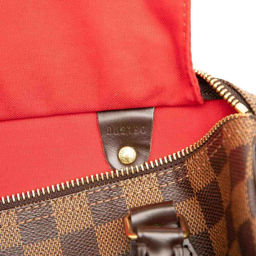 Louis Vuitton Damier Ebene Speedy 25 Brown Good condition - Box View