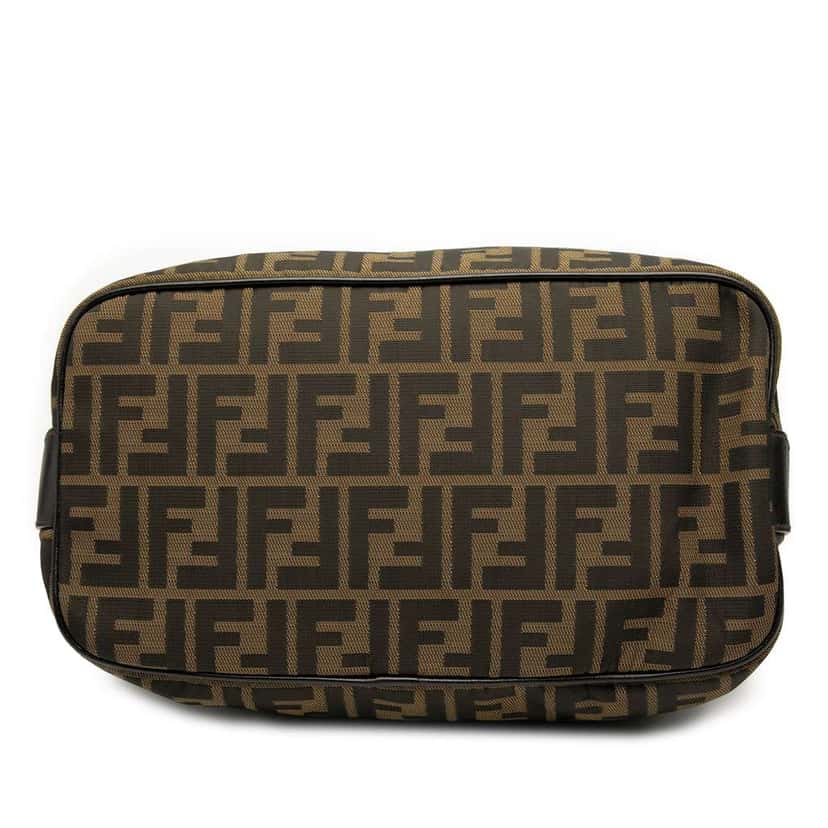 Fendi Zucca Canvas Shoulder Bag Brown Canvas Good condition - Inside View