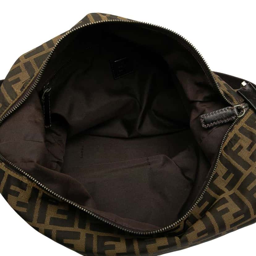 Fendi Zucca Canvas Shoulder Bag Brown Canvas Good condition - Model View