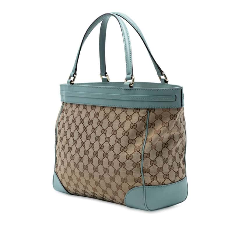 Gucci GG Canvas Mayfair Tote Brown Canvas Good condition - Back View