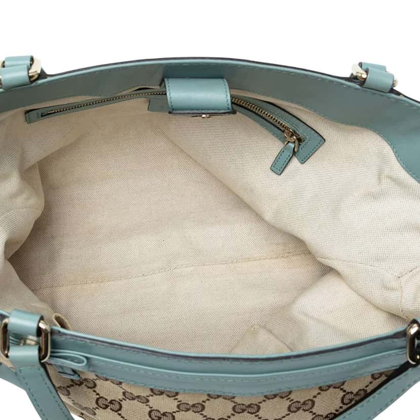 Gucci GG Canvas Mayfair Tote Brown Canvas Good condition - Model View