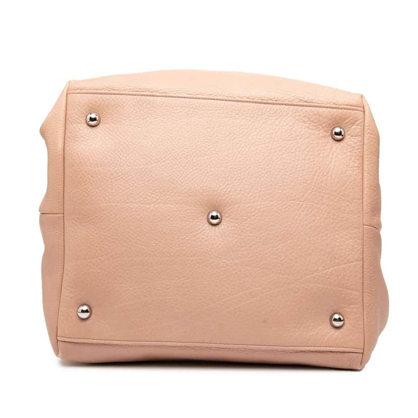 Loewe Calfskin Calle Lock Shoulder Bag Brown Leather Very good condition - Inside View