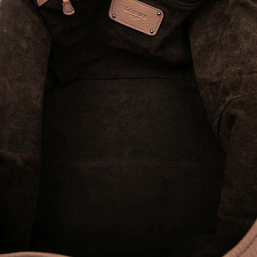 Loewe Calfskin Calle Lock Shoulder Bag Brown Leather Very good condition - Model View