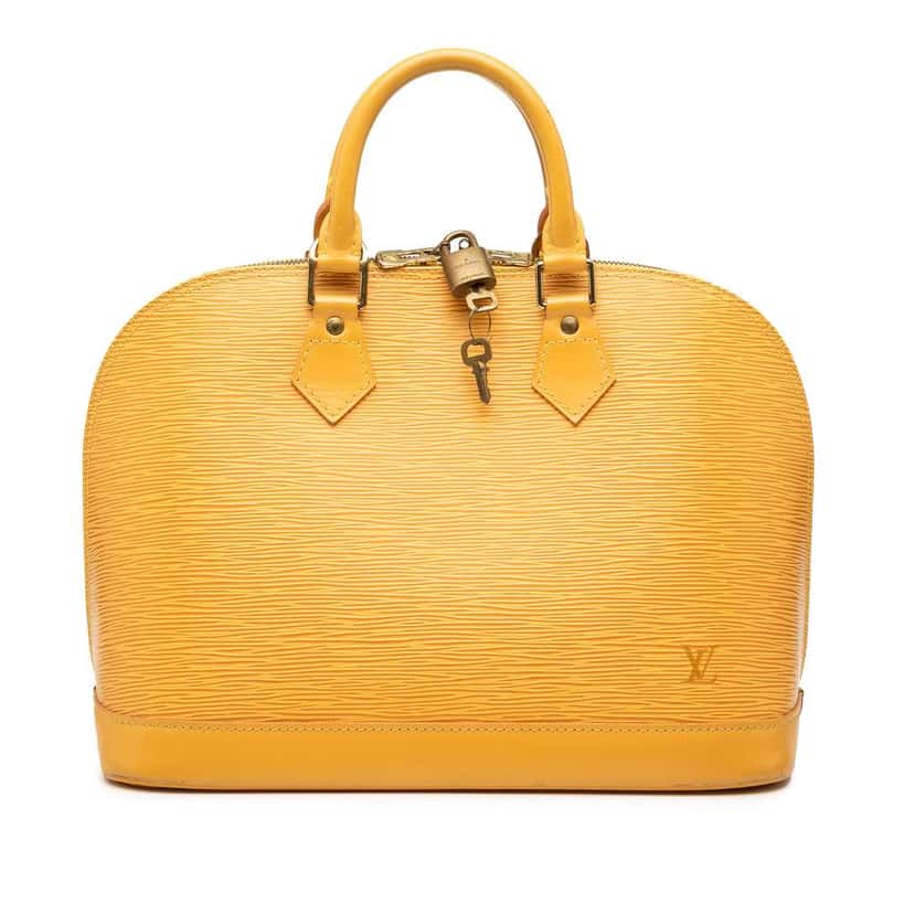 Louis Vuitton Epi Alma PM Yellow Leather Very good condition - Front View