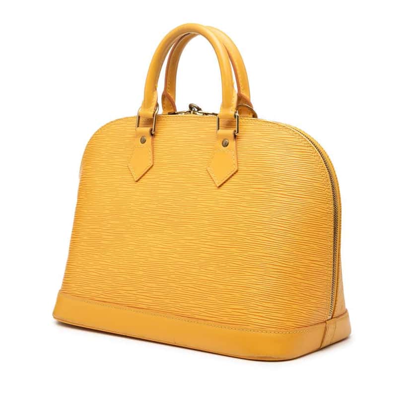 Louis Vuitton Epi Alma PM Yellow Leather Very good condition - Back View