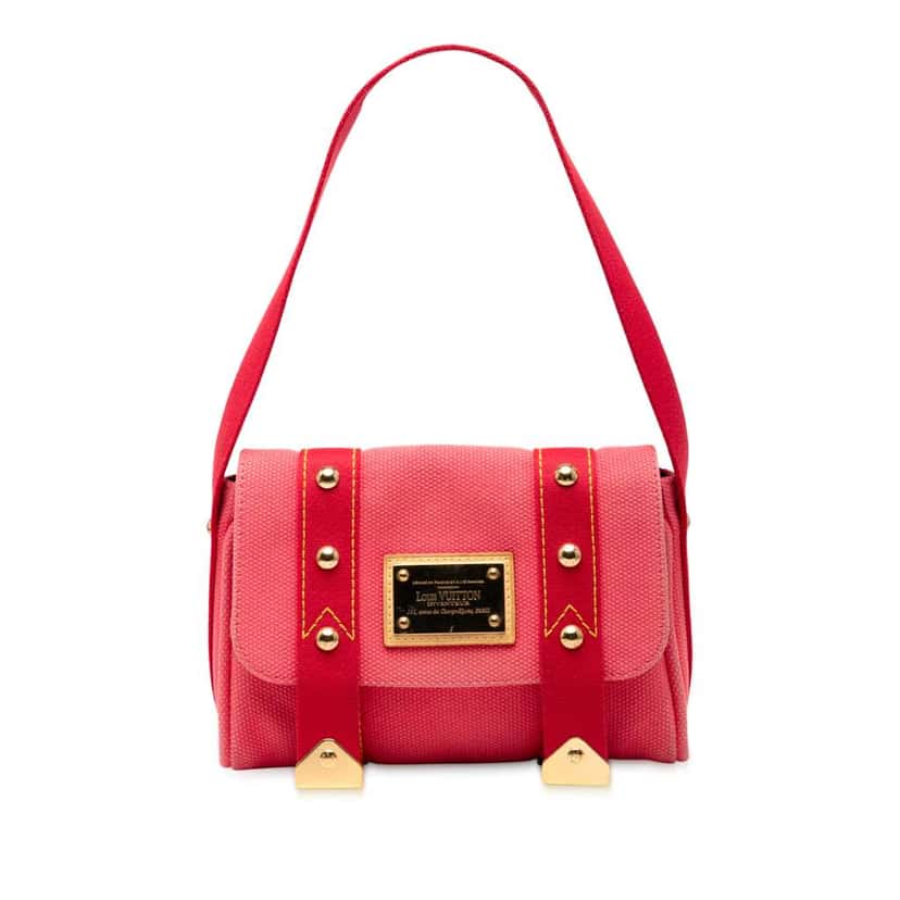 Louis Vuitton Antigua Besace PM Shoulder Bag Pink Canvas Good condition - Front View