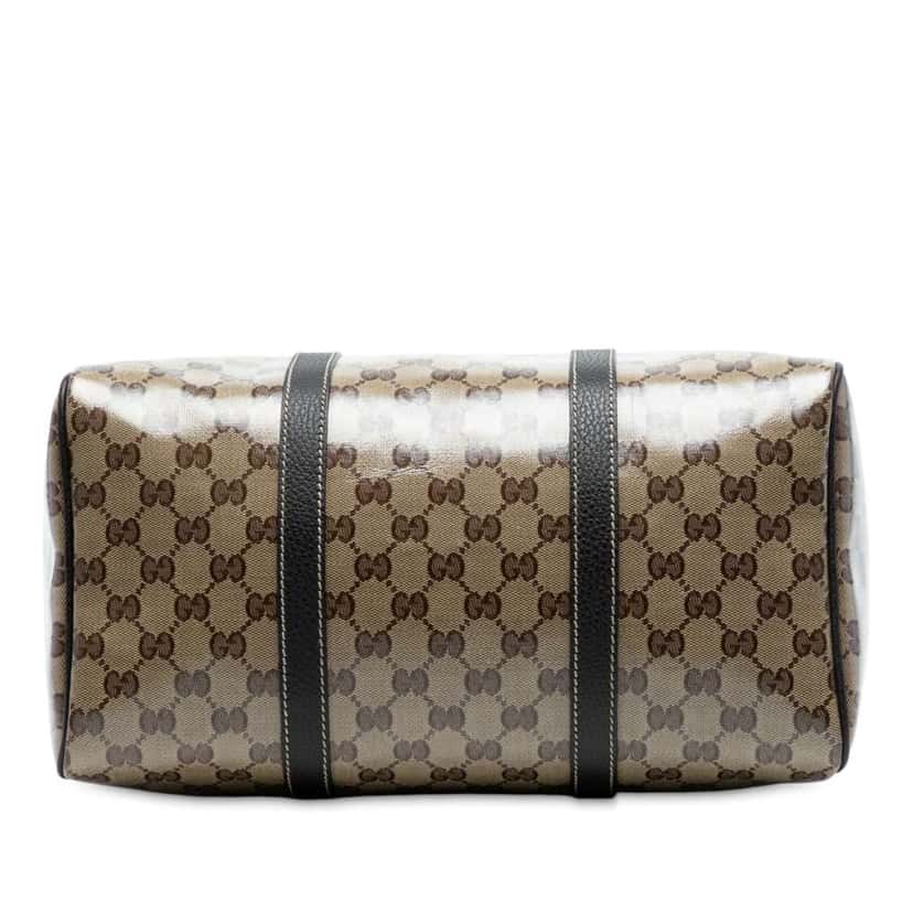Gucci Medium GG Crystal Joy Boston Bag Brown Canvas Good condition - Inside View