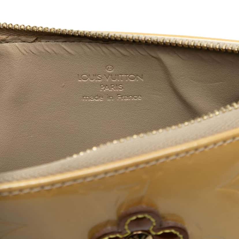 Louis Vuitton Monogram Vernis Fleurs Lexington Pochette Brown Leather Good condition - Box View