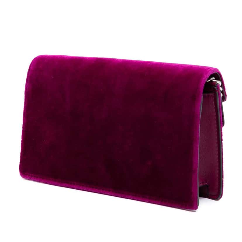 Gucci Mini Velvet Dionysus Crossbody Purple Velvet Good condition - Back View