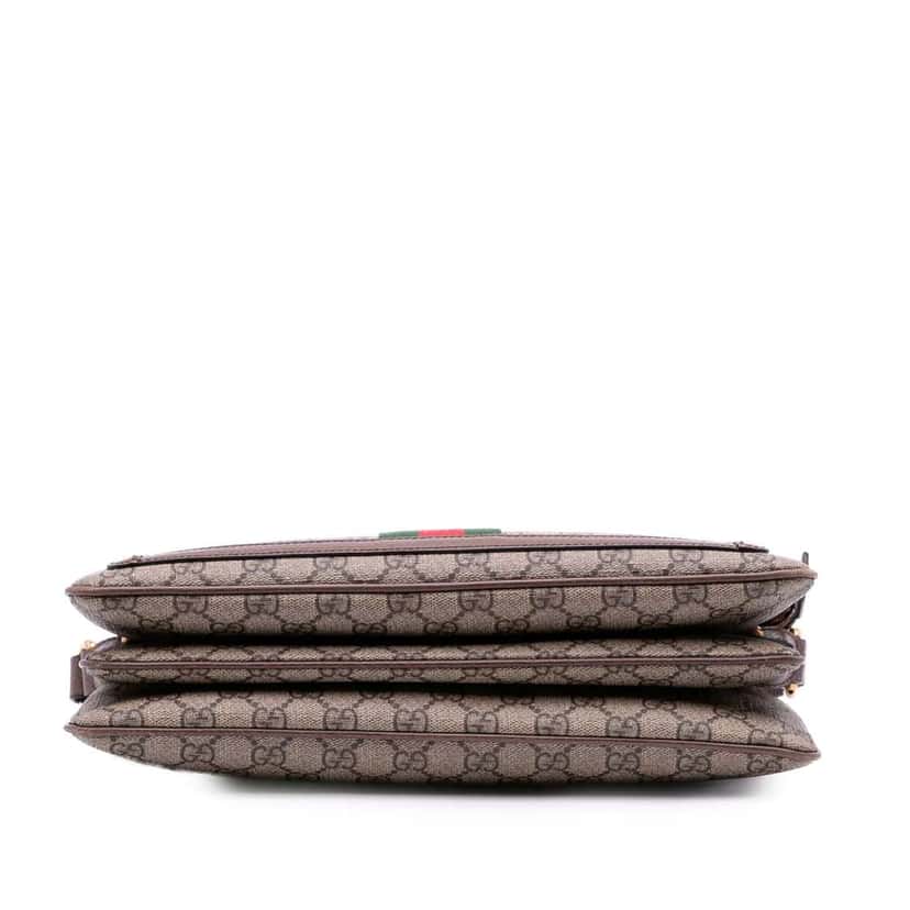 Gucci Medium GG Supreme Ophidia Crossbody Brown Canvas Good condition - Inside View