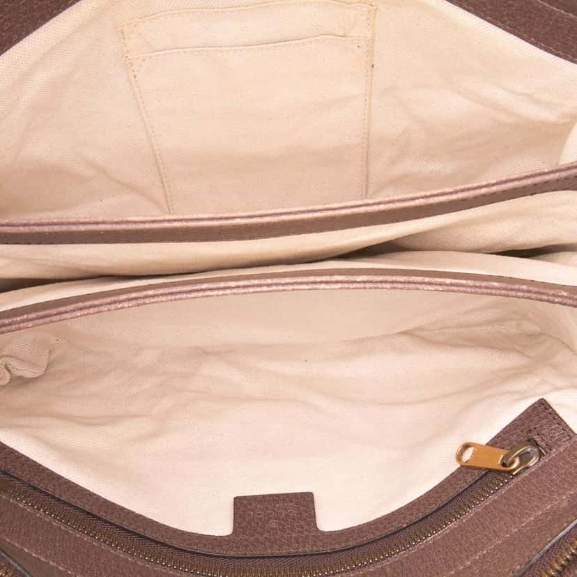 Gucci Medium GG Supreme Ophidia Crossbody Brown Canvas Good condition - Model View