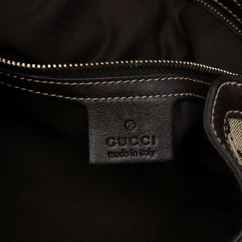Gucci GG Canvas Peggy Satchel Brown Canvas Good condition - Box View