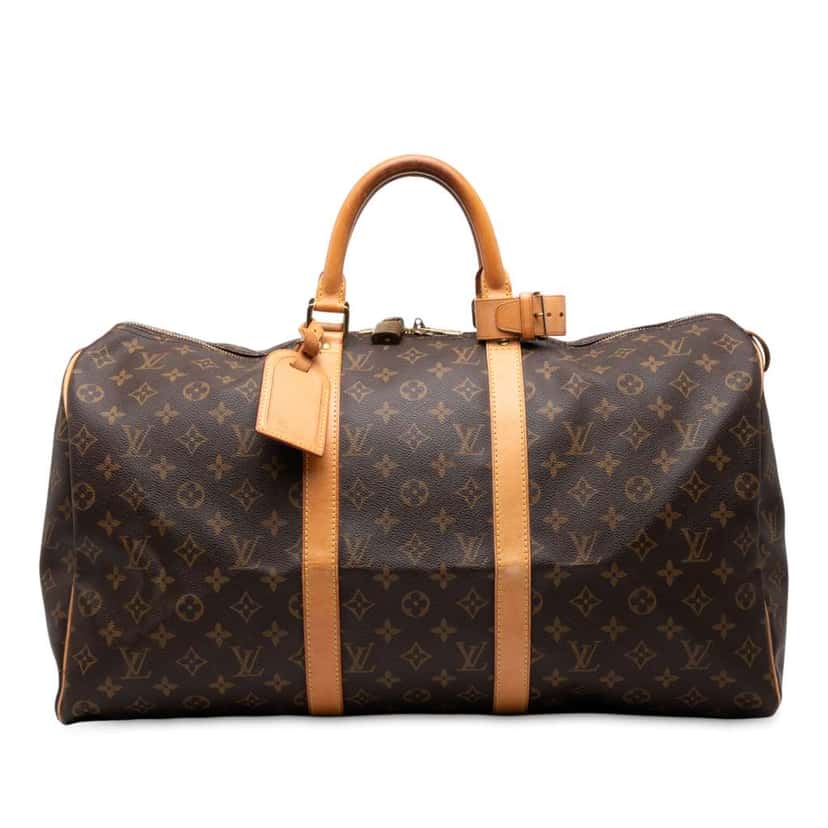 Louis Vuitton Monogram Keepall 50 Brown Good condition - Front View