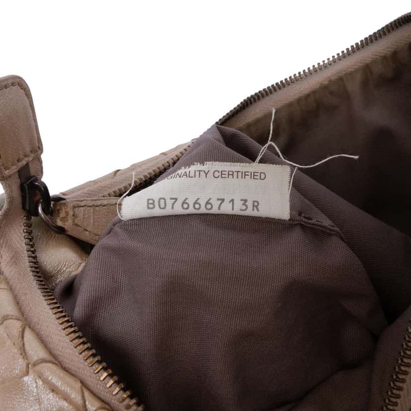 Bottega Veneta Nappa Intrecciato Crossbody Gold Leather Good condition - Box View