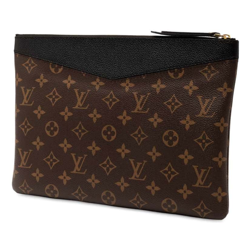 Louis Vuitton Monogram Daily Pouch Brown Good condition - Back View