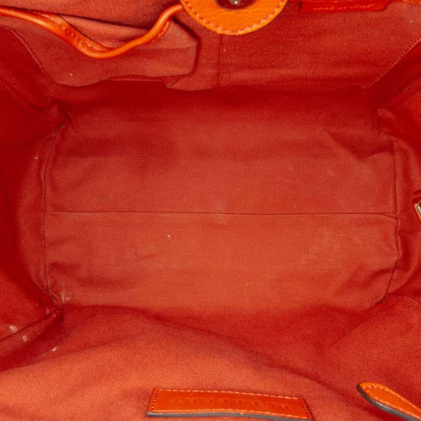 Burberry Small Leather Trimmed Haymarket Check Coated Canvas Canterbury Tote Brown Canvas Good condition - Model View