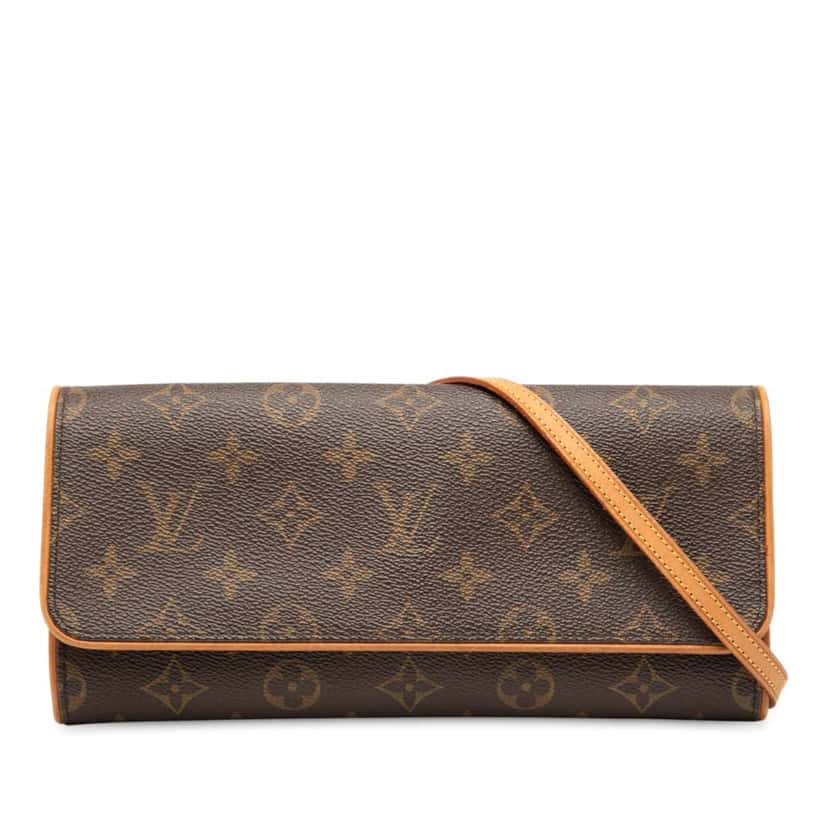 Louis Vuitton Monogram Pochette Twin GM Brown Good condition - Front View