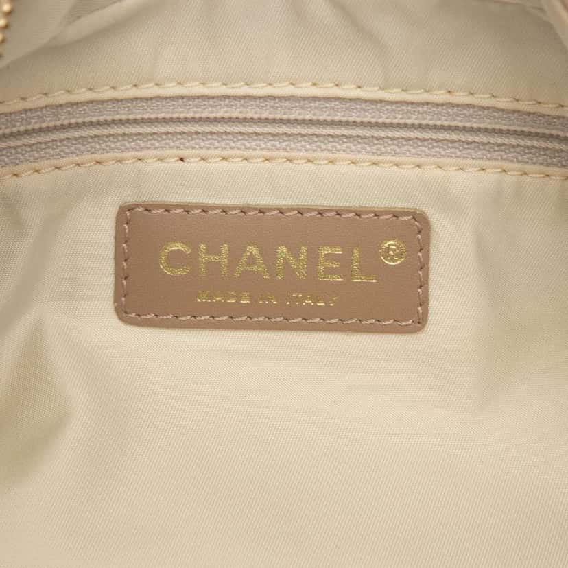 Chanel New Travel Line Nylon Handbag Brown Good condition - Box View