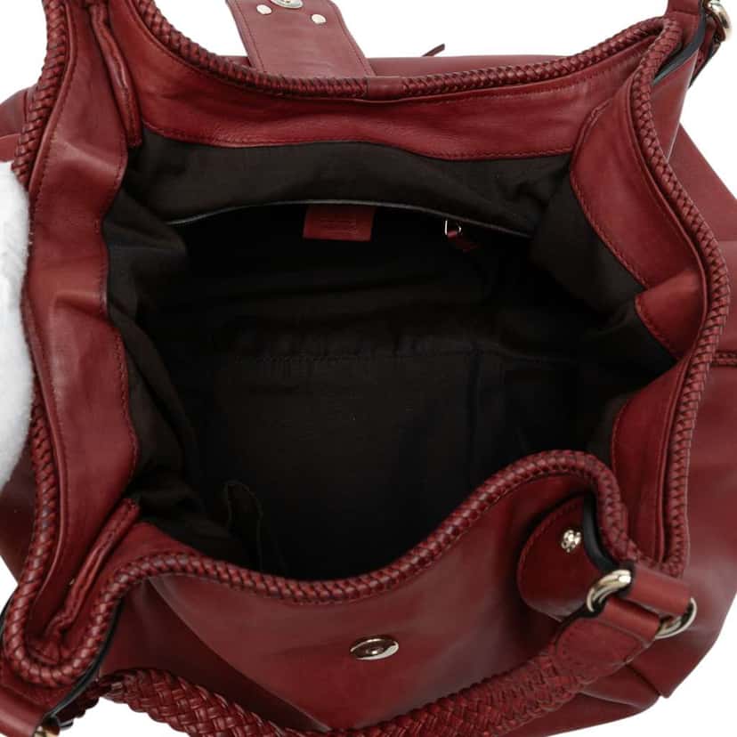 Gucci Leather Marrakech Hobo Bag Red Leather Good condition - Model View