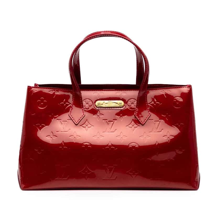 Louis Vuitton Monogram Vernis Wilshire PM Red Leather Good condition - Front View
