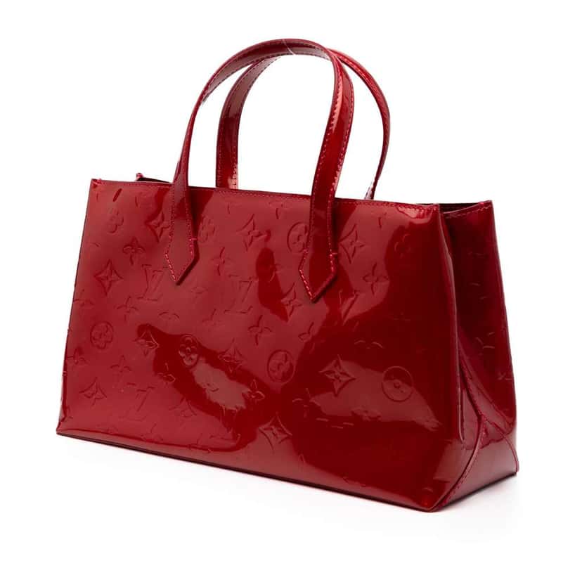 Louis Vuitton Monogram Vernis Wilshire PM Red Leather Good condition - Back View