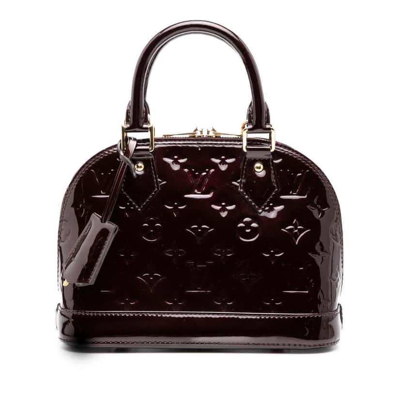 Louis Vuitton Monogram Vernis Alma BB Purple Leather Good condition - Front View