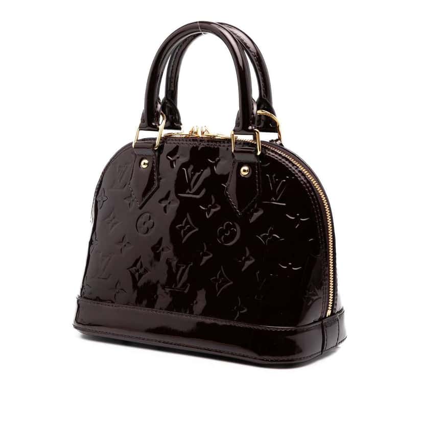 Louis Vuitton Monogram Vernis Alma BB Purple Leather Good condition - Back View