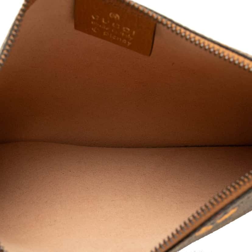 Gucci Disney Micro GG Mickey Mouse Pouch Brown Canvas Good condition - Model View