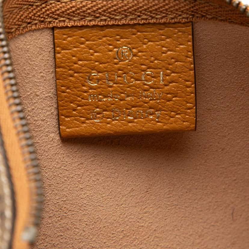 Gucci Disney Micro GG Mickey Mouse Pouch Brown Canvas Good condition - Box View