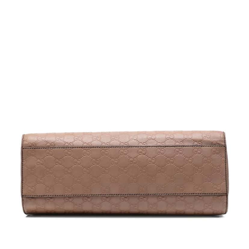 Gucci Large Guccissima Emily Shoulder Bag Pink Leather Good condition - Inside View
