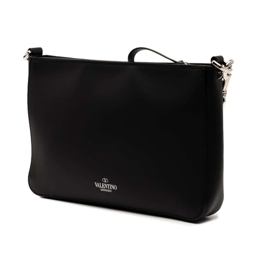 Valentino Leather VLTN Crossbody Black Leather Good condition - Back View