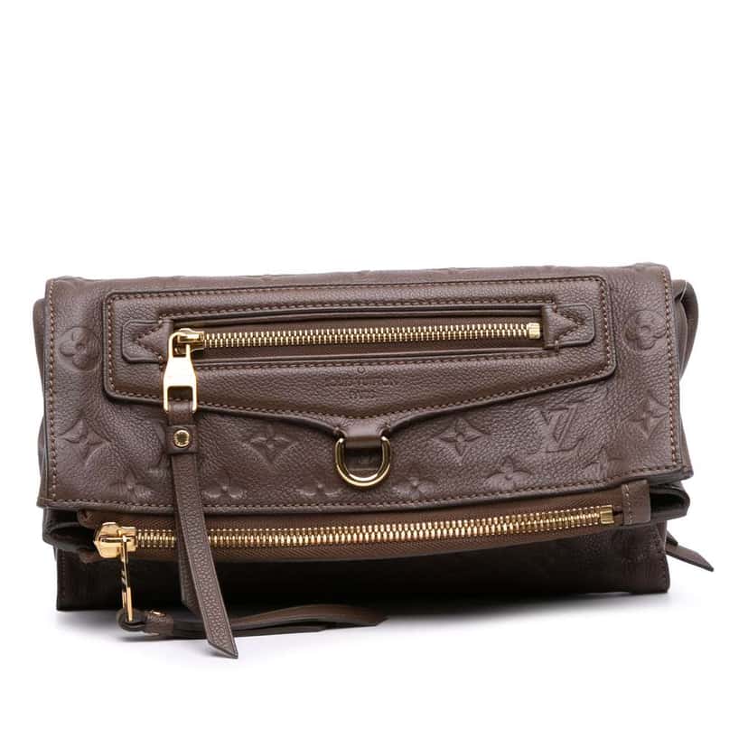 Louis Vuitton Monogram Empreinte Petillante Brown Leather Good condition - Front View