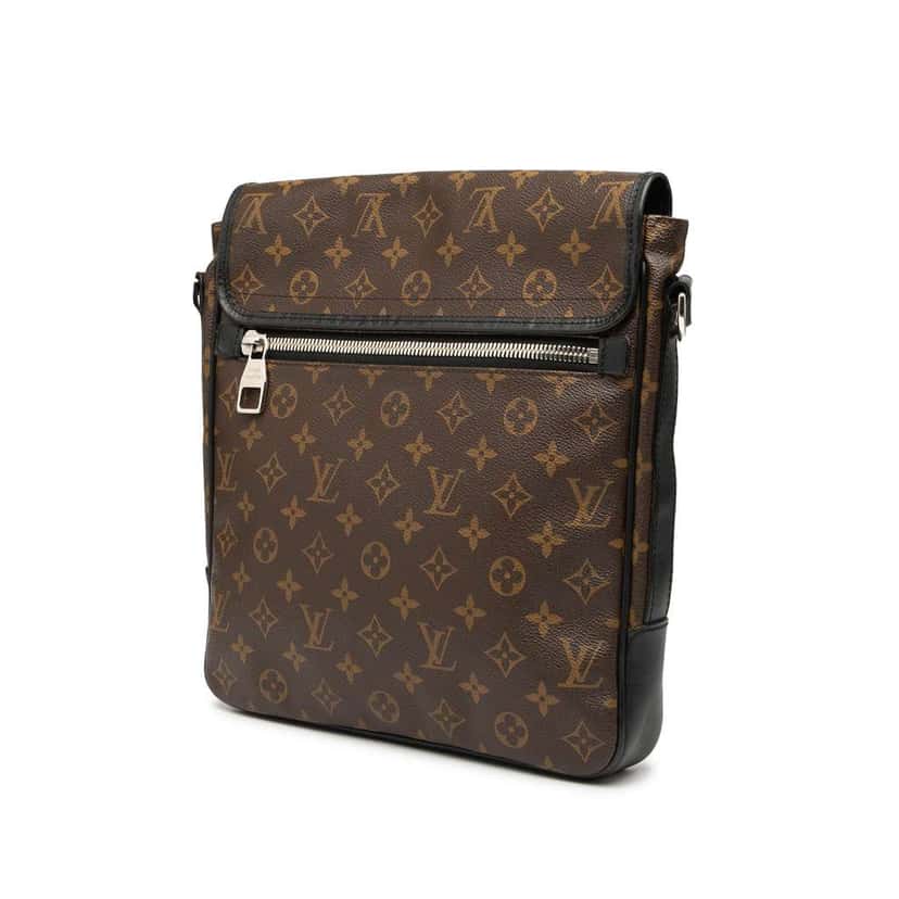 Louis Vuitton Monogram Macassar Bass MM Brown Good condition - Back View