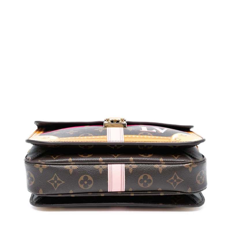 Louis Vuitton Monogram Summer Trunk Pochette Metis Brown Good condition - Inside View