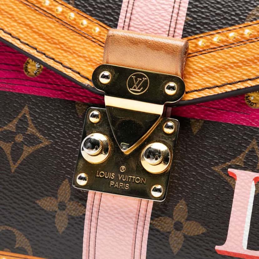 Louis Vuitton Monogram Summer Trunk Pochette Metis Brown Good condition - Model View