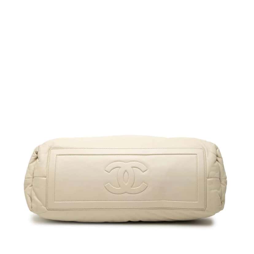 Chanel Medium Lambskin Coco Cocoon Tote White Leather Good condition - Inside View