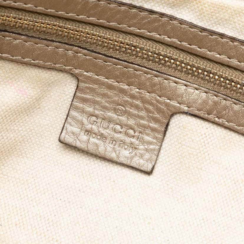 Gucci GG Canvas Bella Flap Satchel Brown Canvas Good condition - Box View