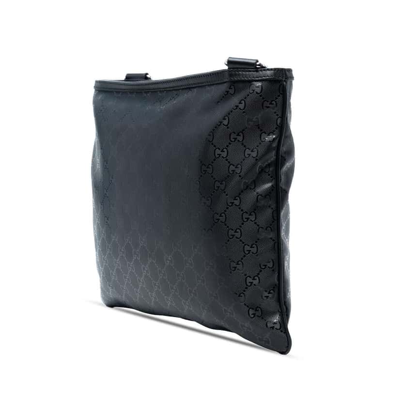 Gucci GG Imprime Web Crossbody Black Canvas Good condition - Back View
