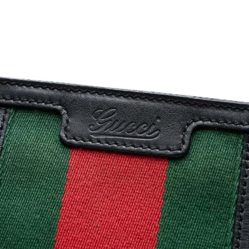 Gucci GG Imprime Web Crossbody Black Canvas Good condition - Box View