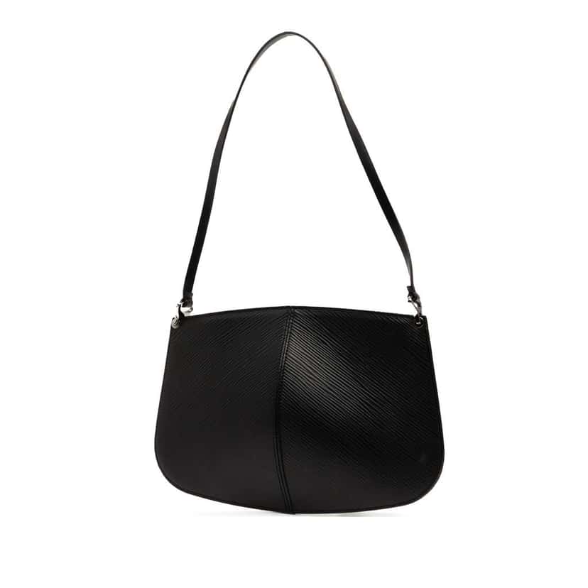Louis Vuitton Epi Demi Lune Pochette Black Leather Good condition - Back View