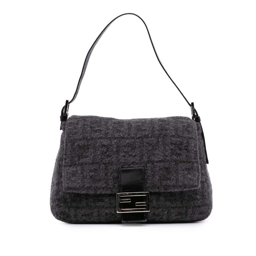 Fendi Zucca Wool Mamma Forever Grey Wool Good condition - Front View